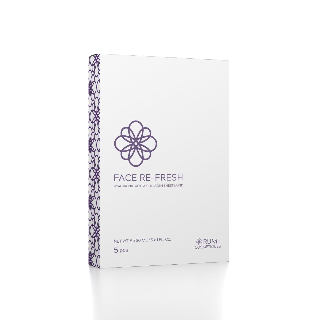 FACE RE-FRESH Hyaluronic Acid & Collagen Sheet Mask